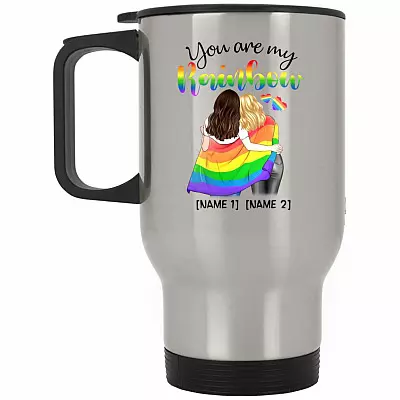 14 oz. Silver Travel Mug