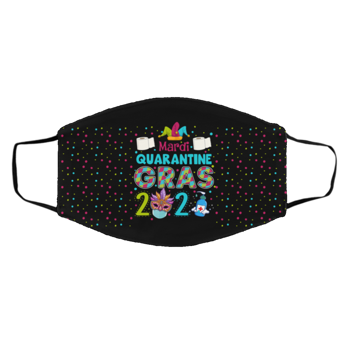 Funny Mardi Gras 2021 Quarantine Washable Reusable Custom - Printed Cloth Face Mask Cover, White, Cloth Face Cover – Medium/Large Funny Mardi Gras 2021 Quarantine Washable Reusable Custom - Printed Cloth Face Mask Cover, White, Cloth Face Cover – Medium/Large