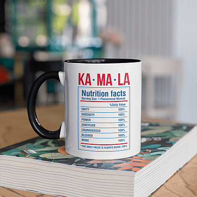 Alternative view of Kamala Harris Nutrition 2021 - Madame Vice President of Us Accent Mug