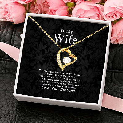 To My Wife You Are My Everything Love You Forever Love Pendant Necklace