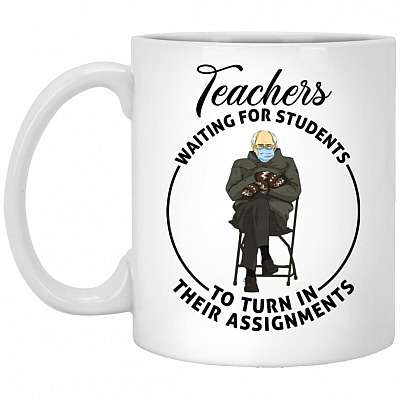 Teachers Waiting, White, 11 oz. White Mug