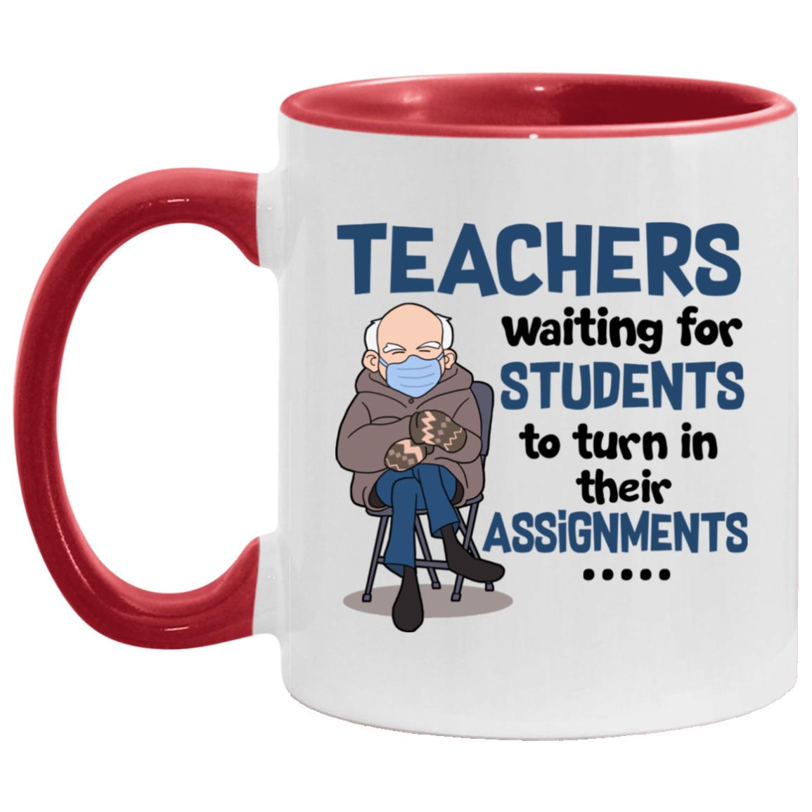 Bernie Sanders Accent Mug, White/Red, 11 oz. Accent Mug