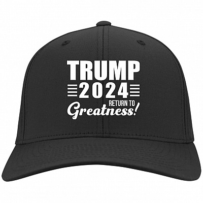 Trump 2024 Hat, Black, Twill Cap