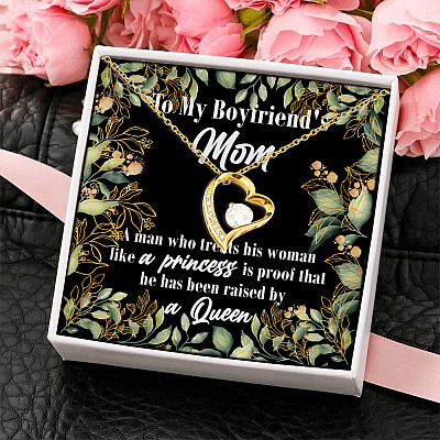 To My Boyfriend's Mom Forever Love Pendant Necklace