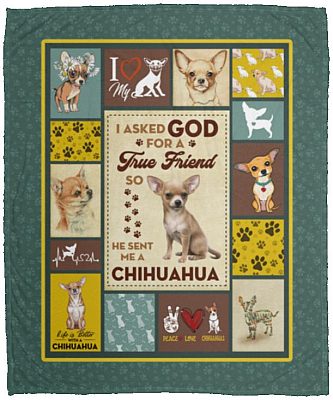 Chihuahua I Asked, White, Cozy Plush Fleece Blanket - 50x60