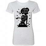 Blessed Is Ladies T-Shirt, Heather White, Premium Ladies T-Shirt Blessed Is Ladies T-Shirt, Heather White, Premium Ladies T-Shirt