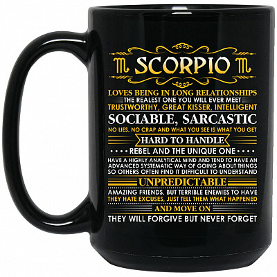 15 oz. Black Mug