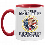 Trump Is Accent Mug, White/Red, 11 oz. Accent Mug