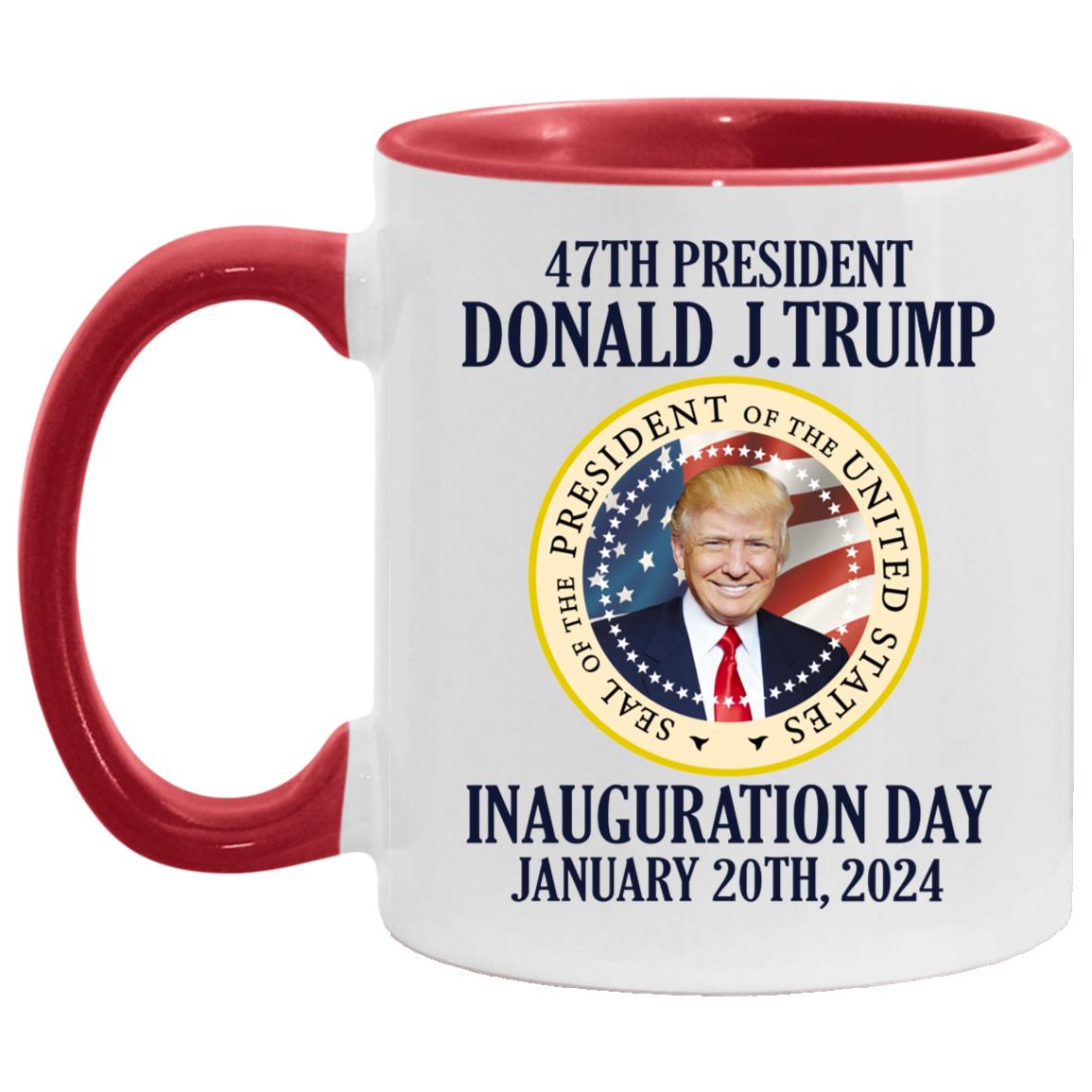 Trump Is Accent Mug, White/Red, 11 oz. Accent Mug
