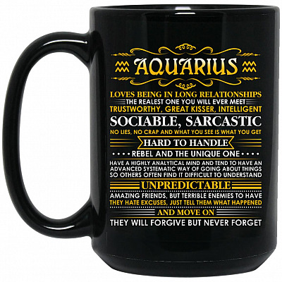 15 oz. Black Mug