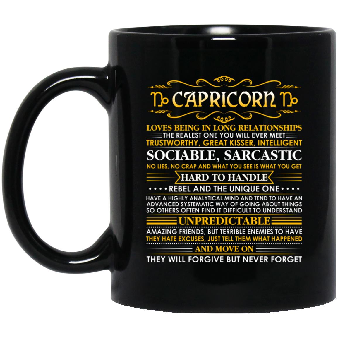 Cap Mug, Black, 11 oz. Black Mug