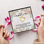 To My Boyfriend's Mom Born And Raise In The Arms Of A Queen Forever Love Pendant Necklace