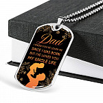 Dad I Know You've Loved Me Since I Was Born But I've Loved You My Whole Life Dog Tag Pendant Necklace - Dog Tag (Silver)