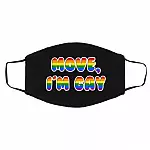 im gay mask, Black, Cloth Face Cover – Medium/Large im gay mask, Black, Cloth Face Cover – Medium/Large