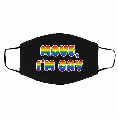 im gay mask, Black, Cloth Face Cover – Medium/Large