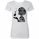 G500L Ladies' 5.3 oz. T-Shirt, Heather White, Premium Ladies T-Shirt