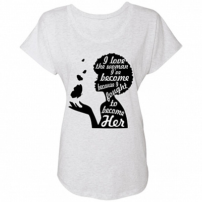 Ladies Triblend Dolman Sleeve