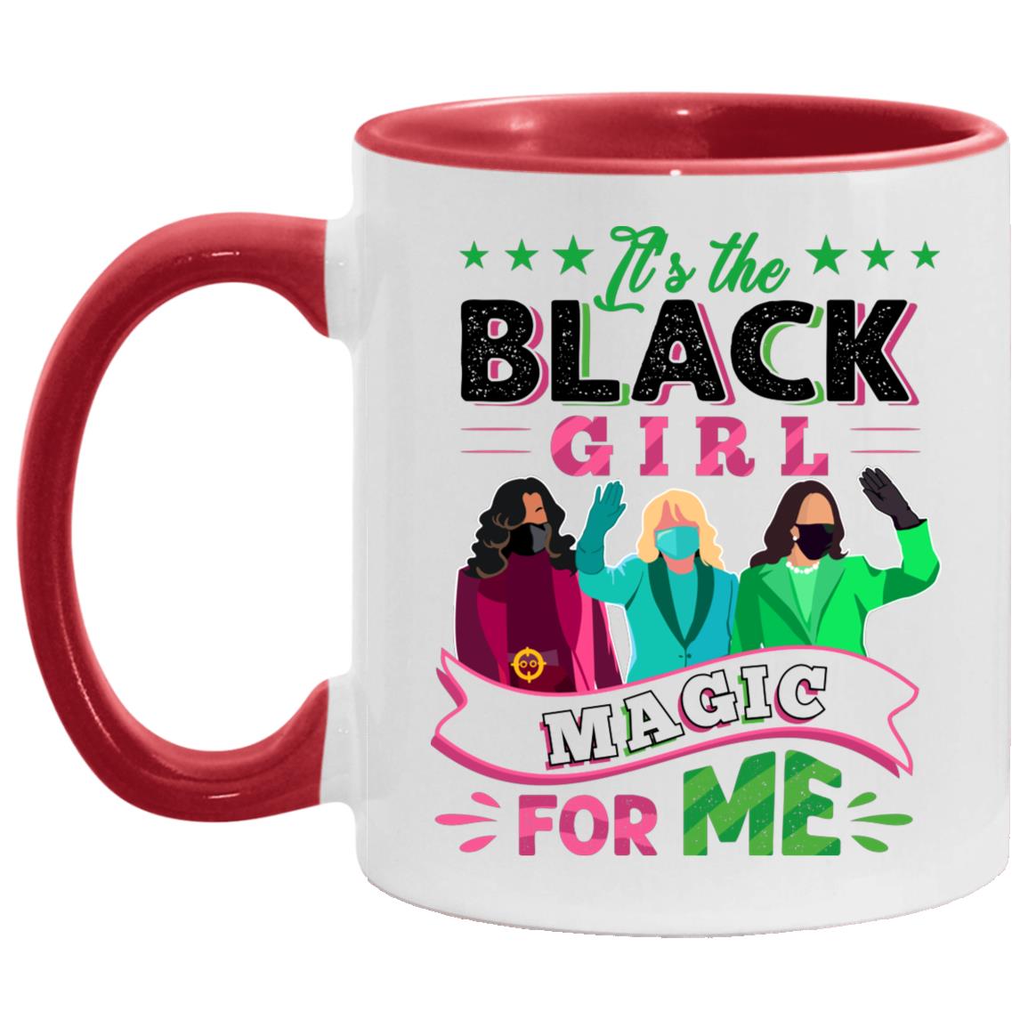 Kamala Harrist Mug, White/Red, 11 oz. Accent Mug