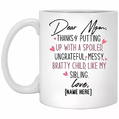 mom mug, White, 11 oz. White Mug