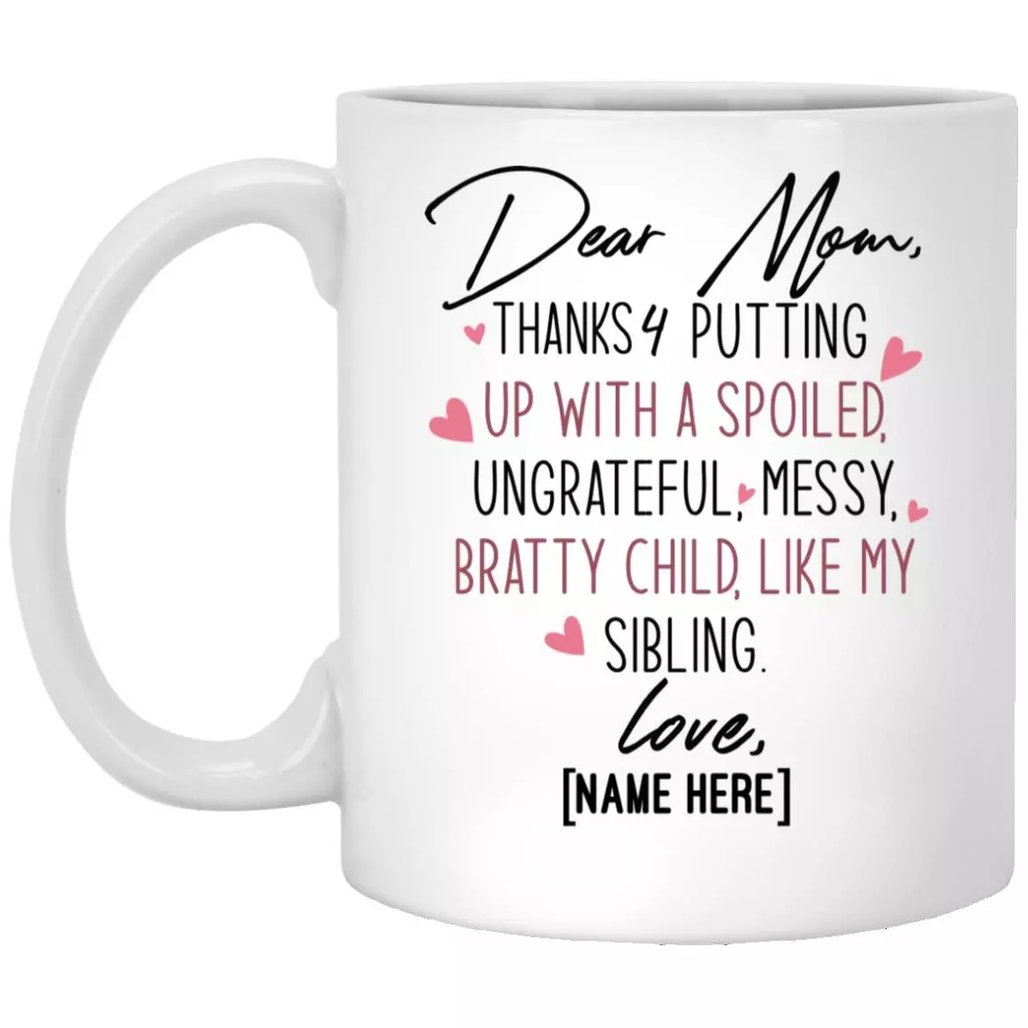 mom mug, White, 11 oz. White Mug