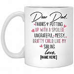 dad mug, White, 11 oz. White Mug dad mug, White, 11 oz. White Mug