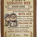 Personalized Up Blanket, White, Cozy Plush Fleece Blanket - 50x60