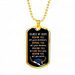 Graduation Class Of 2021 Senior Behind You All Your Memories Dog Tag Pendant Necklace - College Graduation Gift - Dog Tag (Gold Plated)
