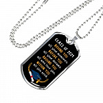 Graduation Class Of 2021 Senior Behind You All Your Memories Dog Tag Pendant Necklace - College Graduation Gift - Dog Tag (Silver)