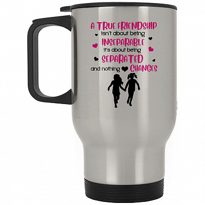 14 oz. Silver Travel Mug