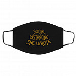 Social Distancing Mask, Black, Cloth Face Cover – Medium/Large