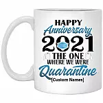 Personalized Wed, White, 11 oz. White Mug