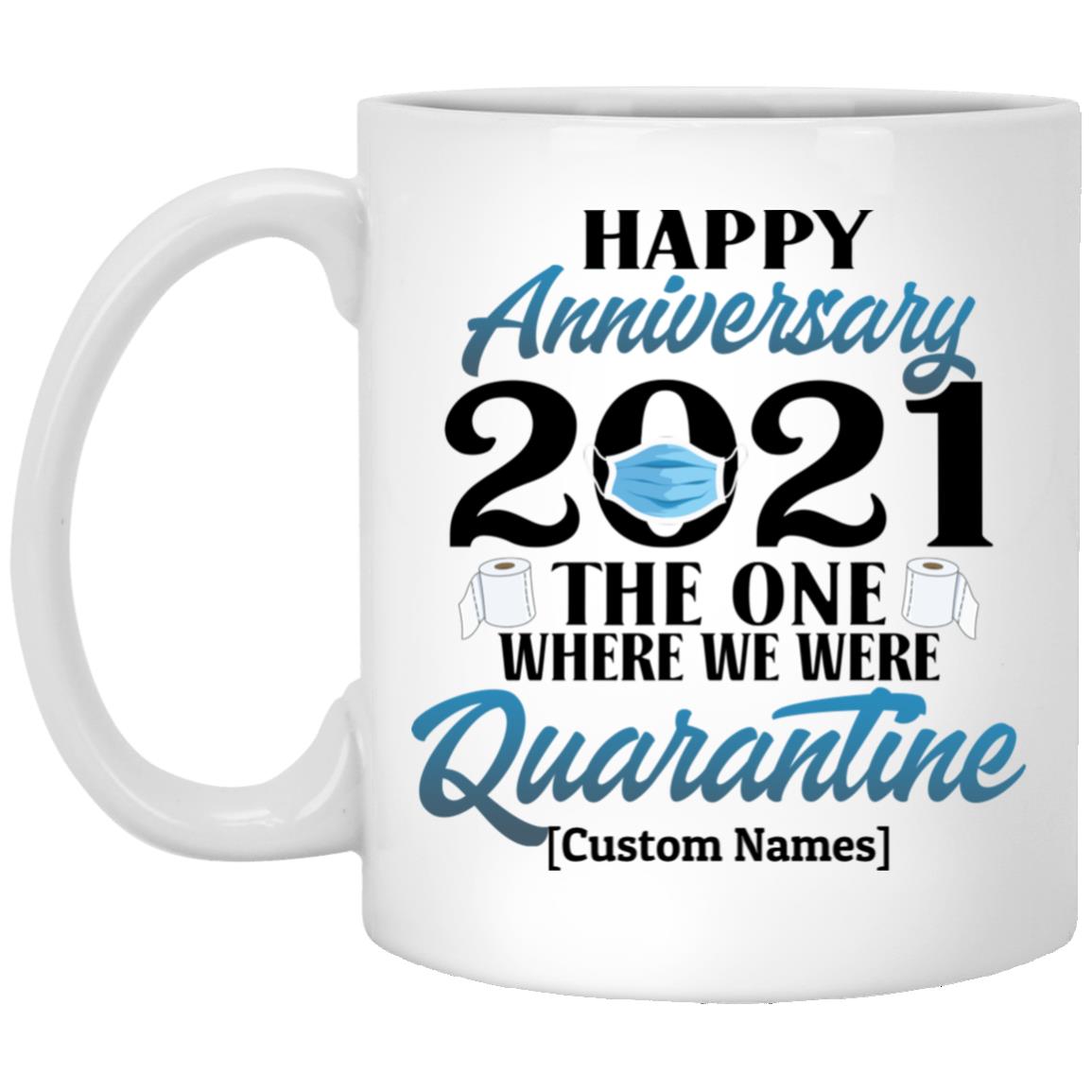 Personalized Wed, White, 11 oz. White Mug