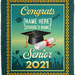 Personalized Graduation Congrats Senior 2021 Highschool College Fleece Blanket - Class Of 2021 Sherpa Blanket, White, Cozy Plush Fleece Blanket - 50x60 Personalized Graduation Congrats Senior 2021 Highschool College Fleece Blanket - Class Of 2021 Sherpa Blanket, White, Cozy Plush Fleece Blanket - 50x60