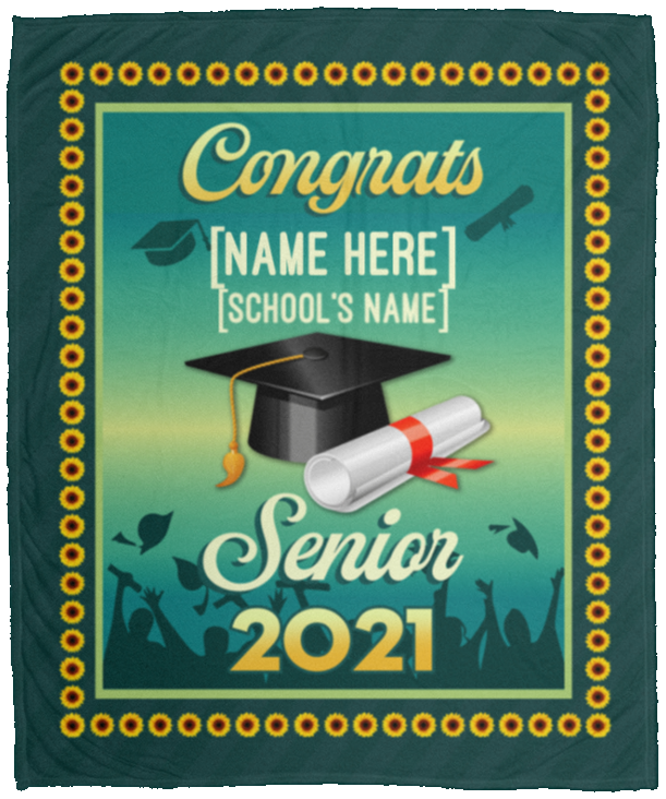 Personalized Graduation Congrats Senior 2021 Highschool College Fleece Blanket - Class Of 2021 Sherpa Blanket, White, Cozy Plush Fleece Blanket - 50x60 Personalized Graduation Congrats Senior 2021 Highschool College Fleece Blanket - Class Of 2021 Sherpa Blanket, White, Cozy Plush Fleece Blanket - 50x60