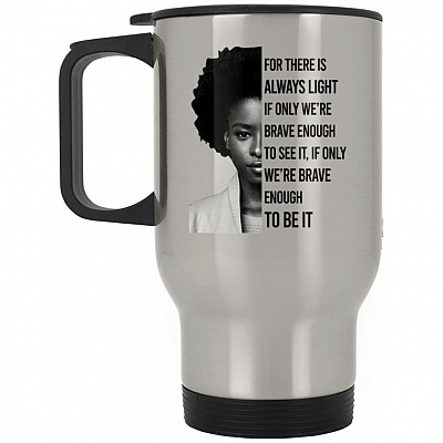 14 oz. Silver Travel Mug