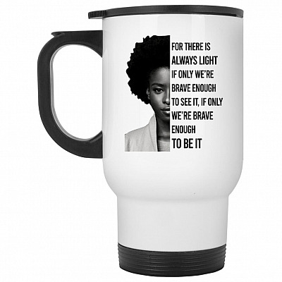 14 oz. White Travel Mug