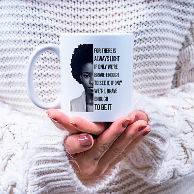 Alternative view of Amanda Gorman Poetry The Hill We Climb For There Is Always Light Inauguration Poem Ceramic Coffee Mug