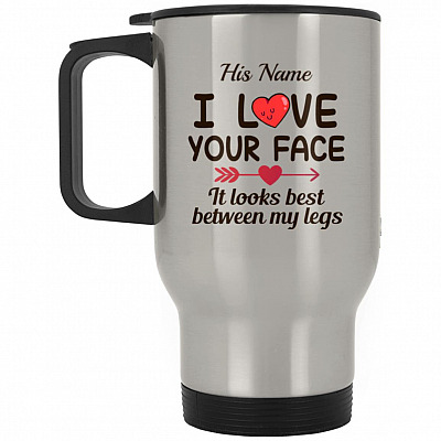 14 oz. Silver Travel Mug