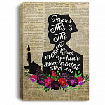 Nurse Framed Canvas - This Is The Moment For Which You Have Been Created Esther 4 14 Unframed Poster, White, 0.75'' Framed Canvas