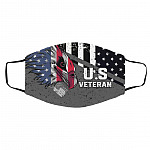 Us Veteran Mask, White, Cloth Face Cover – Medium/Large Us Veteran Mask, White, Cloth Face Cover – Medium/Large