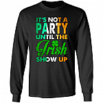 Irish Hoodie, Black, Long Sleeve