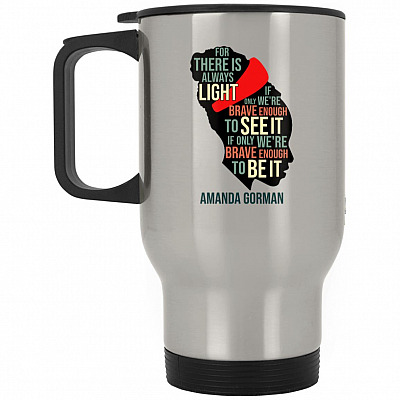 14 oz. Silver Travel Mug