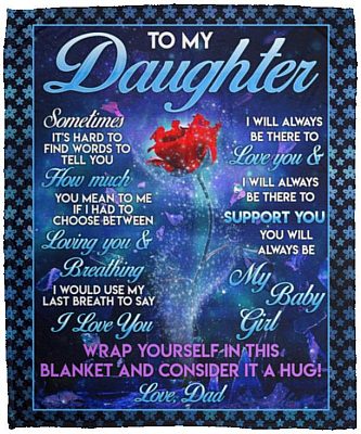 Dad Blanket, White, Cozy Plush Fleece Blanket - 50x60