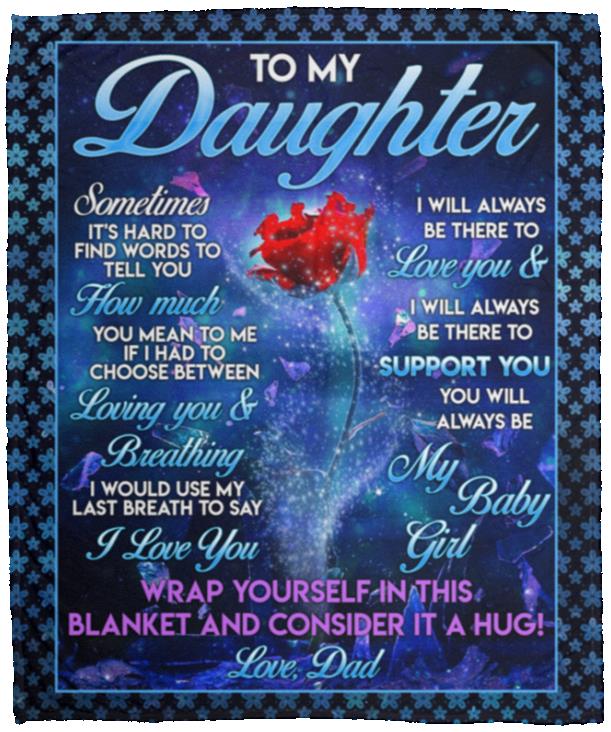 Dad Blanket, White, Cozy Plush Fleece Blanket - 50x60