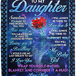 Mom Blanket, White, Cozy Plush Fleece Blanket - 50x60