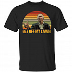 Get Off My Lawn Funny Clint Vintag T-Shirt, Black, Unisex T-Shirt