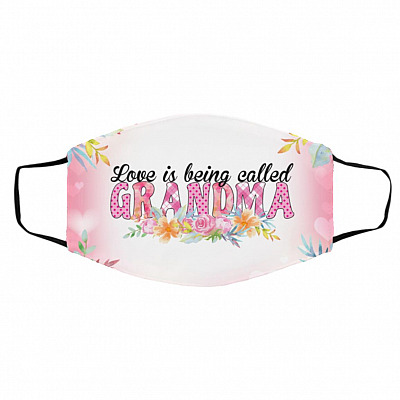 Grandma Mask, White, Cloth Face Cover – Medium/Large