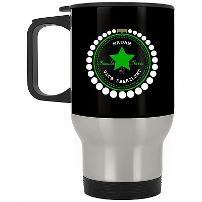 14 oz. Silver Travel Mug