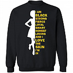 Black African American Women - Afro Queen Women Empowerment Hoodie - Sweatshirt, Black, Sweatshirt