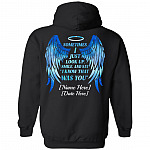 Personalized Sometimes I Just Look Up Smile And Say I Know That Was You Memorial Hoodie - Sweatshirt, Black, Hoodie